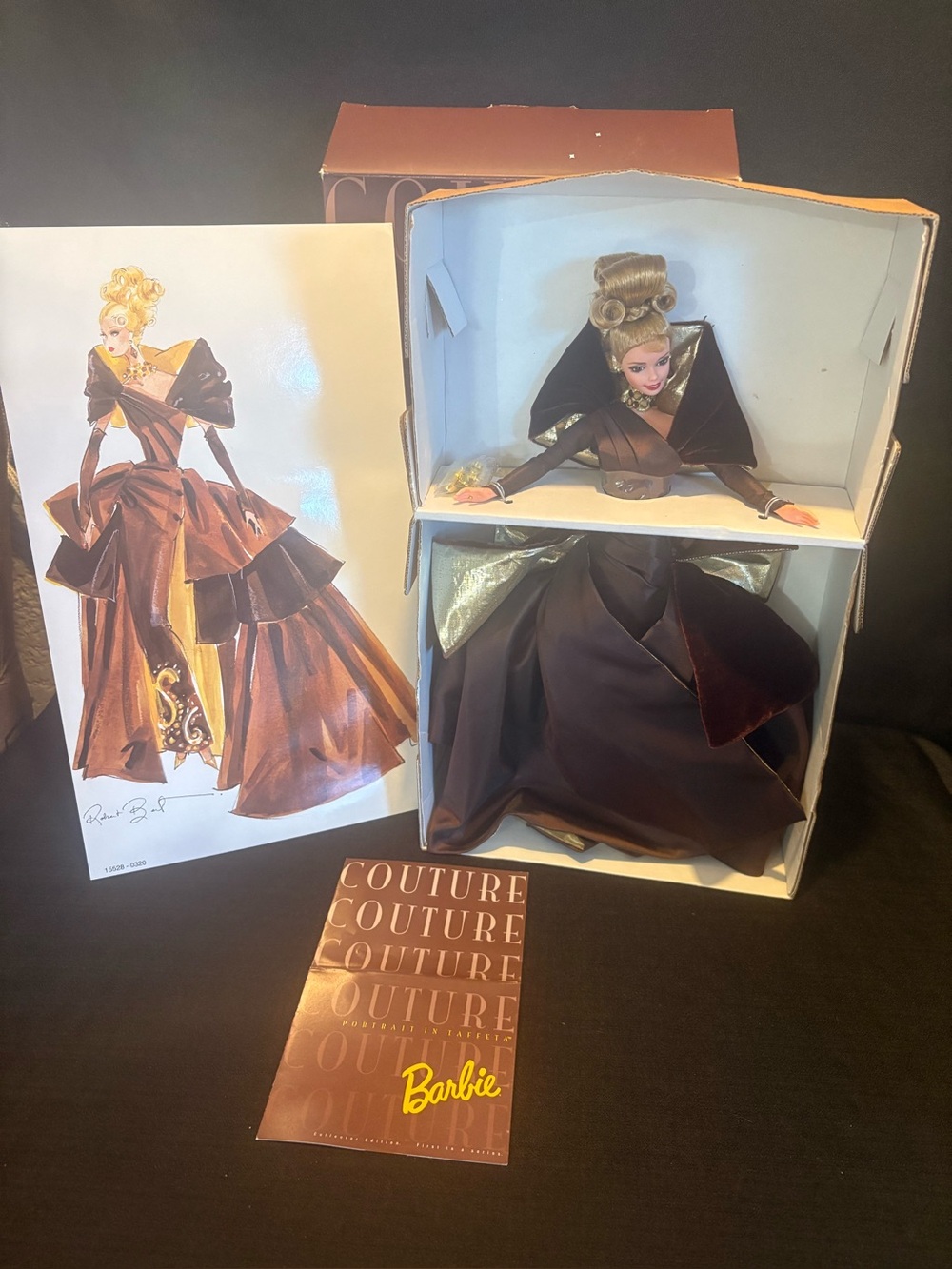 Portrait in Taffeta Couture Collection Barbie Doll 1996 Mattel#15528